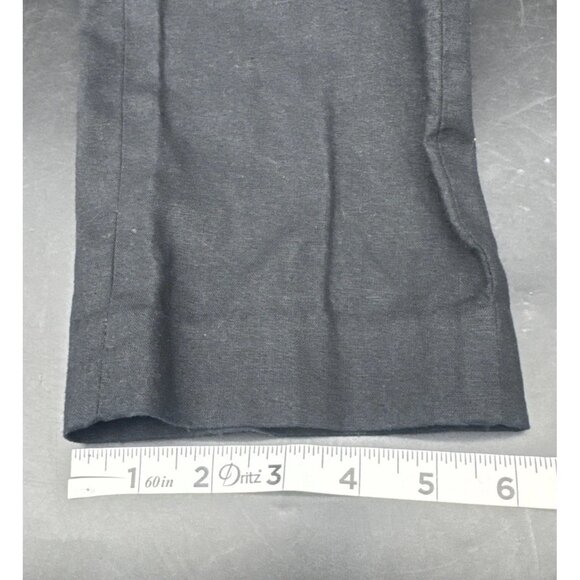 J Crew Womens Black Linen Blend Ankle Straight Leg Pants Sz 00 NEW - Picture 11 of 11